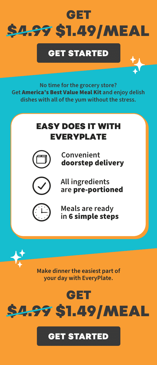 EveryPlate - America's Best Value Meal Kit!